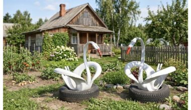 prastos kokybės pasidaryk pats sodo dekoracijos