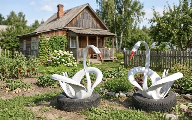 prastos kokybės pasidaryk pats sodo dekoracijos