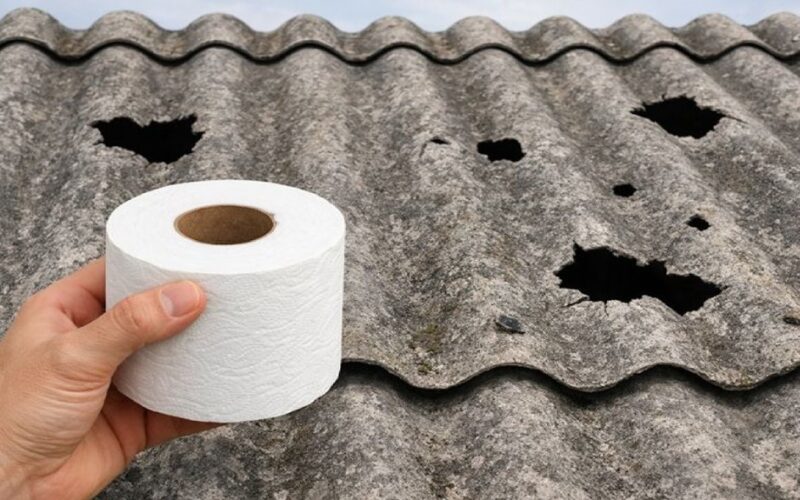 atspari vandeniui tualetinio popieriaus nuotėkio pleistras