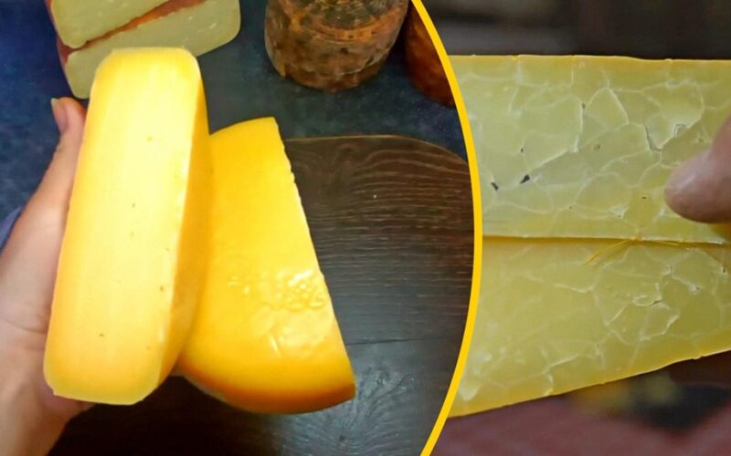 sūrio etiketė įspėja apie ne pieno produktą