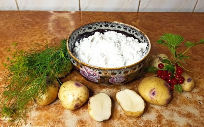 penki krakmolo paketėliai nupirkti