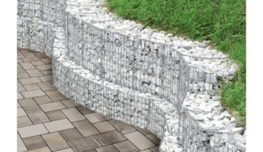 sodo gabionų estetinis patrauklumas