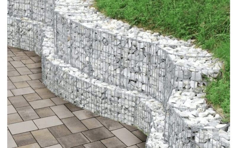 sodo gabionų estetinis patrauklumas