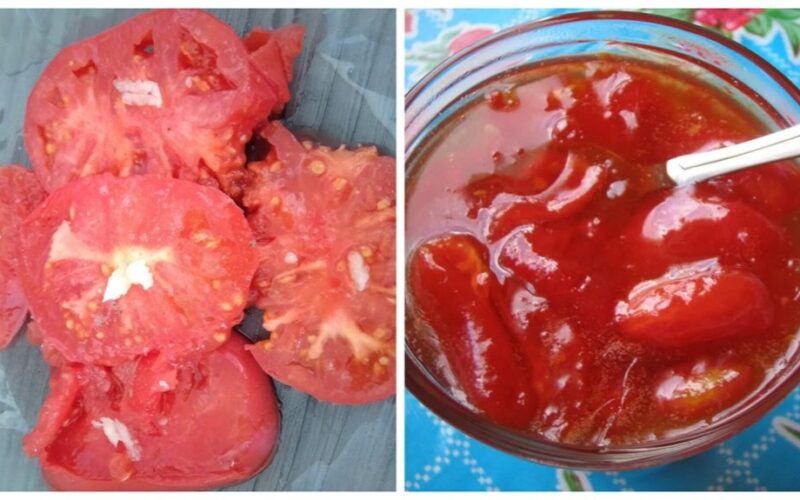 pomidorų džemas su mėta