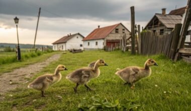 beveik prarasti žąsiukai pakeitė pašarą
