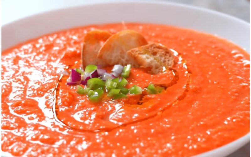 atšaldyta ispaniška gazpacho sriuba