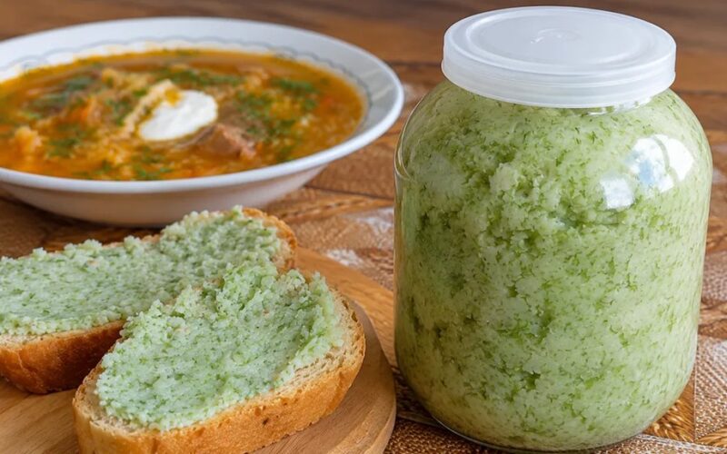 česnakų žiedstieblių saulėgrąžų užtepėlė