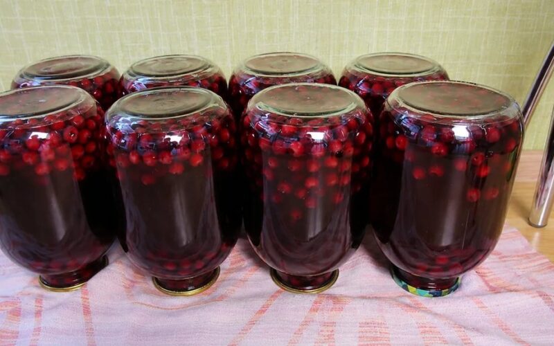 močiutės Liubos vyšnių kompotas