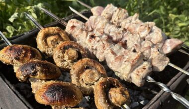 valandos marinatas kepsninės ir grybai