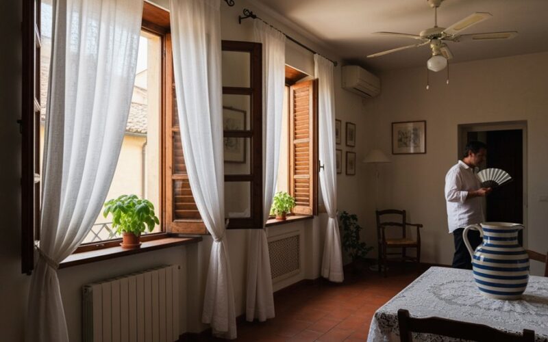 kaip italai įveikia karštį
