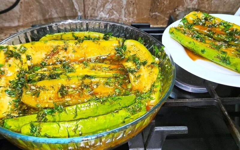marinuoti cukinijas per dvi valandas