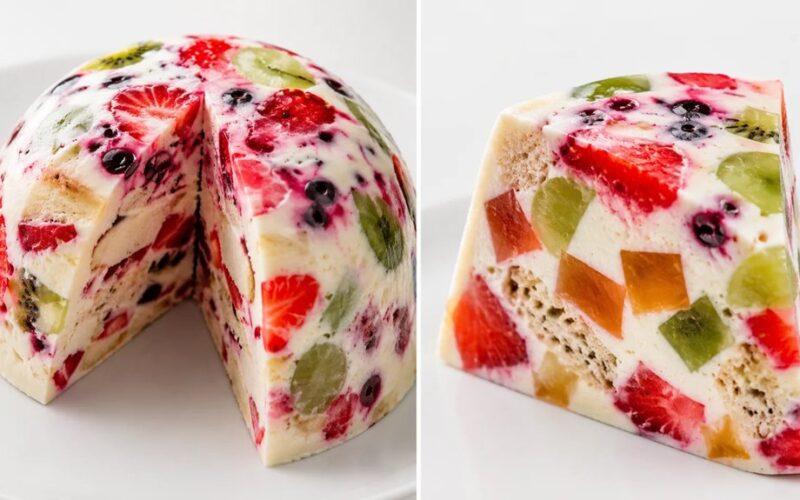 nekeptas sudužusio stiklo tortas
