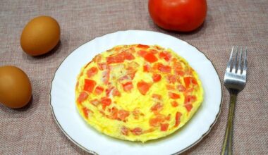 tobulo omleto receptas iš trijų ingredientų