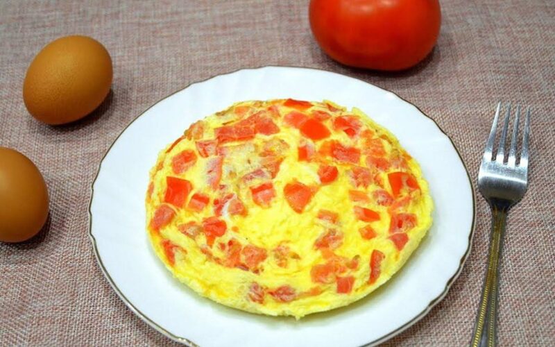 tobulo omleto receptas iš trijų ingredientų