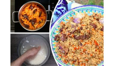 auksinis pilaf ingredientas