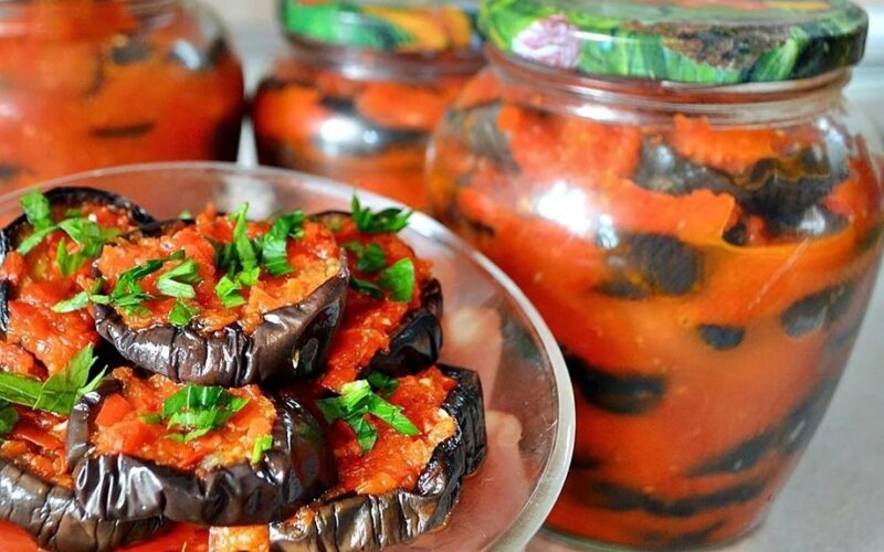 aštrus baklažanų žiemos užkandis