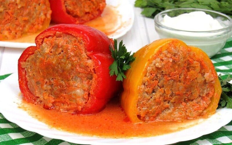 Įdaryti pipirai vakarienei
