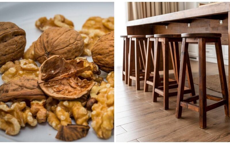 riešutmedžio išsaugotas baldų restauravimas