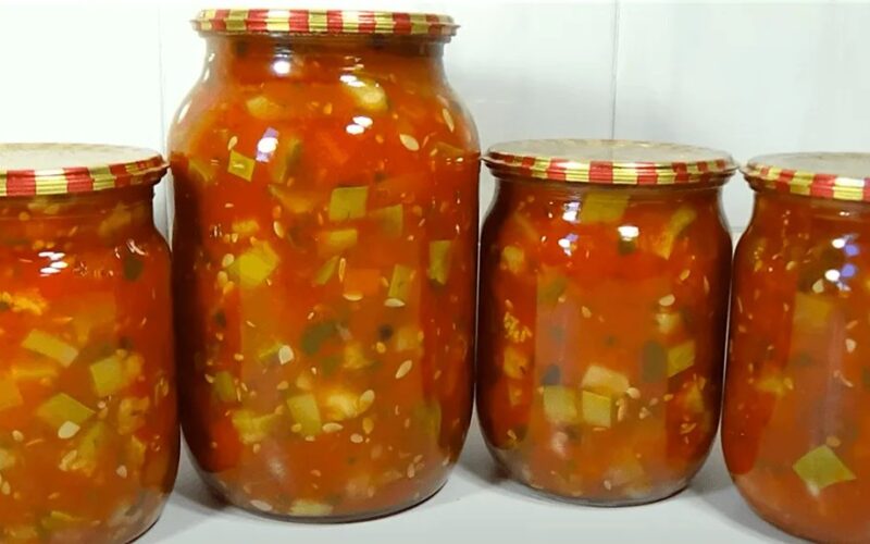 cukinijų lečo žiemai