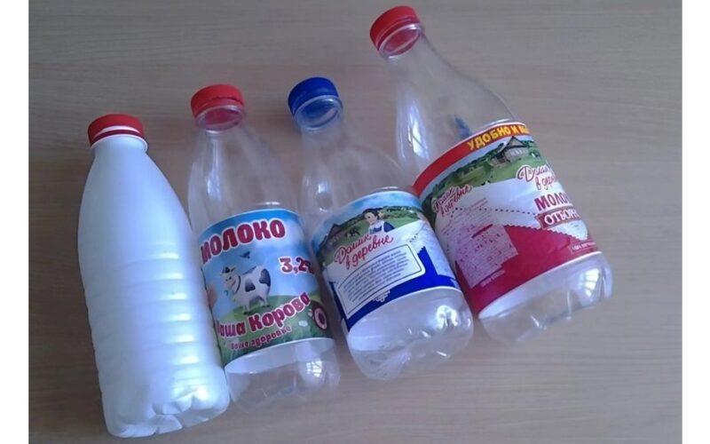 Kūrybiškas pieno butelių perdirbimas
