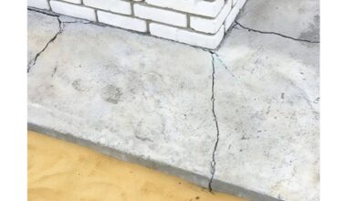 užsandarinkite betono įtrūkimus